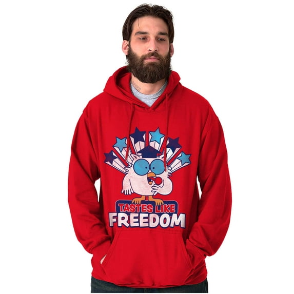 Tootsie Owl USA Tastes Like Freedom Unisex Plus Size Hoodie Brisco Brands 5X