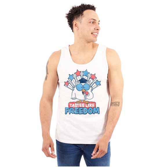 Tootsie Owl USA Tastes Like Freedom Unisex Plus Size Tank Top Brisco Brands 2X
