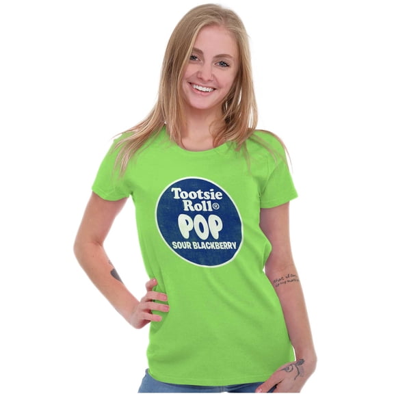 Tootsie Pop Flavors Sour Blackberry Women's T Shirt Ladies Tee Brisco Brands X