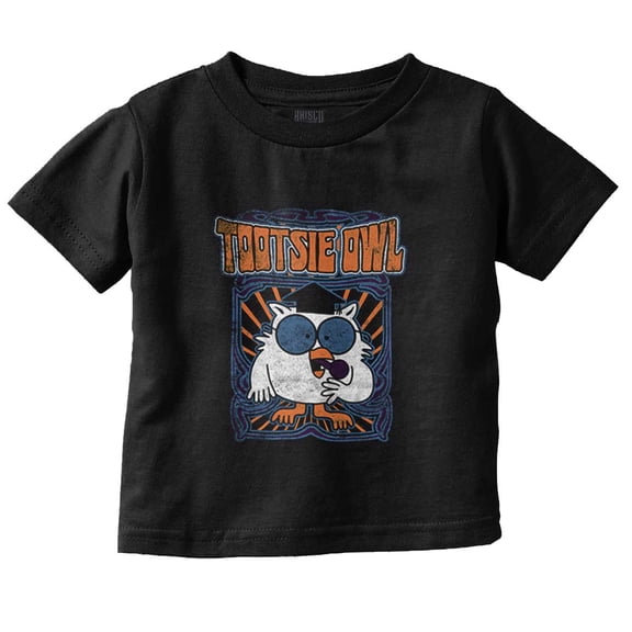 Tootsie Pop Mr Owl Hippie Mascot Toddler Boy Girl T Shirt Infant Toddler Brisco Brands 24M