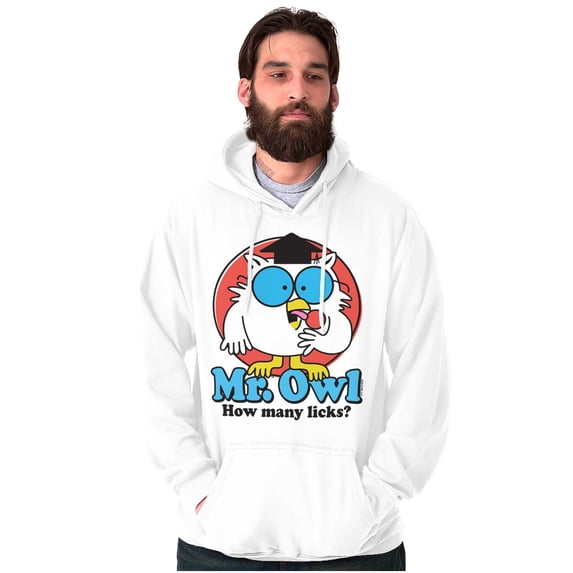 Tootsie Pop Mr Owl How Many Licks Unisex Plus Fleece Graphic Hoodie Brisco Brands 2X