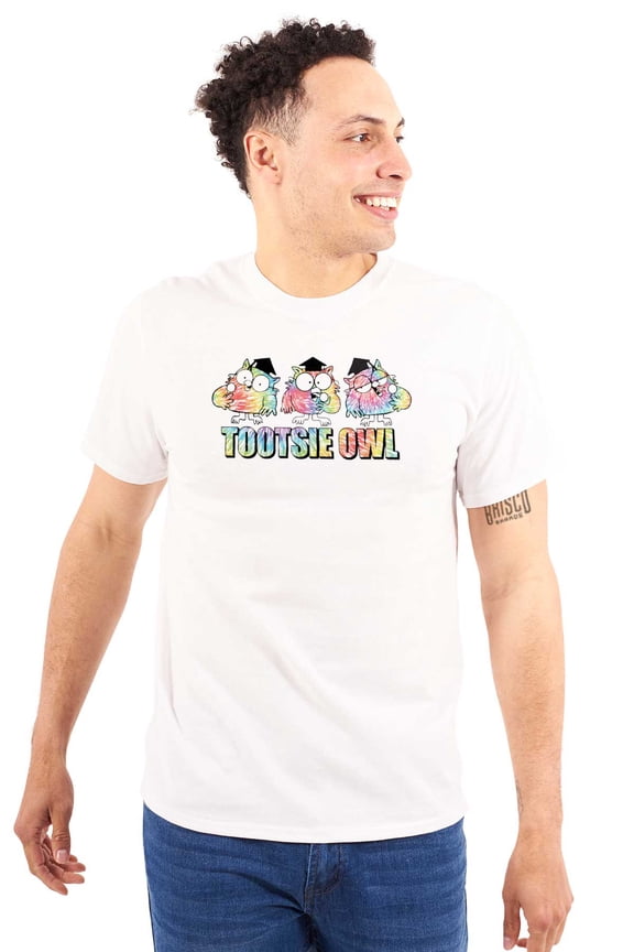 Tootsie Pop Mr Owl Mascot Tie Dye Men's Graphic T Shirt Tees Brisco Brands L