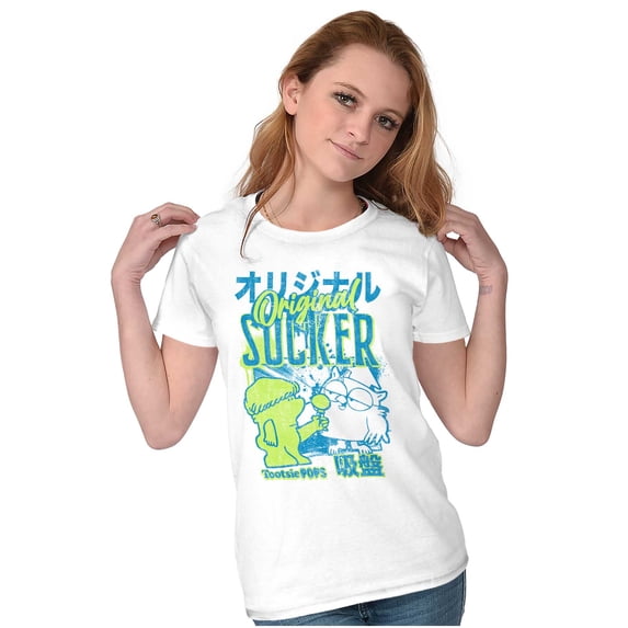 Tootsie Pop Mr Owl Original Sucker Womens Slim Fit Graphic Tee Brisco Brands S