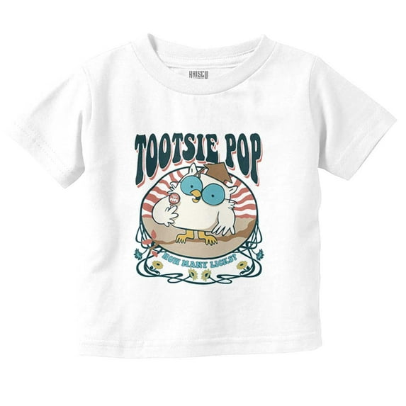 Tootsie Pop Mr Owl Spring Flowers Toddler Boy Girl T Shirt Infant Toddler Brisco Brands 6M