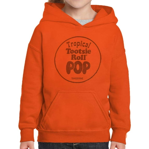 Tootsie Pop Tropical Tangerine Retro Youth Hoodie Boy Girl Teen Brisco Brands M