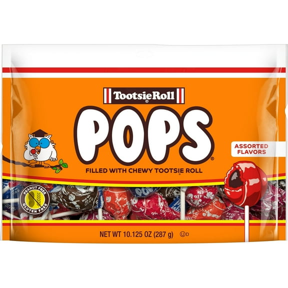 Tootsie Pops, Assorted Flavor Gluten Free Lollipops, 10.12 oz