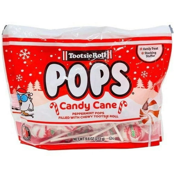 Tootsie Pops Candy Cane 9.6 oz. Bag