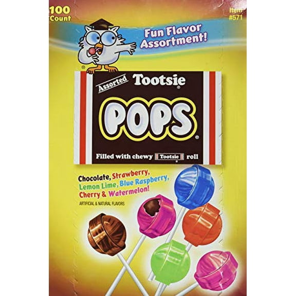 Tootsie Pops Fun Flavor Assortment 100 pops