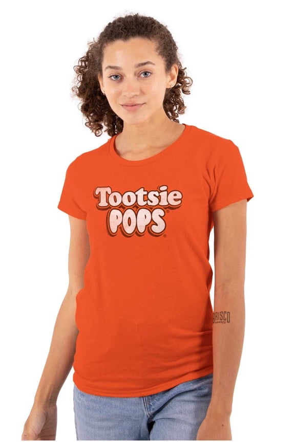 Tootsie Pops Lollipops Original Logo Women's T Shirt Ladies Tee Brisco Brands S