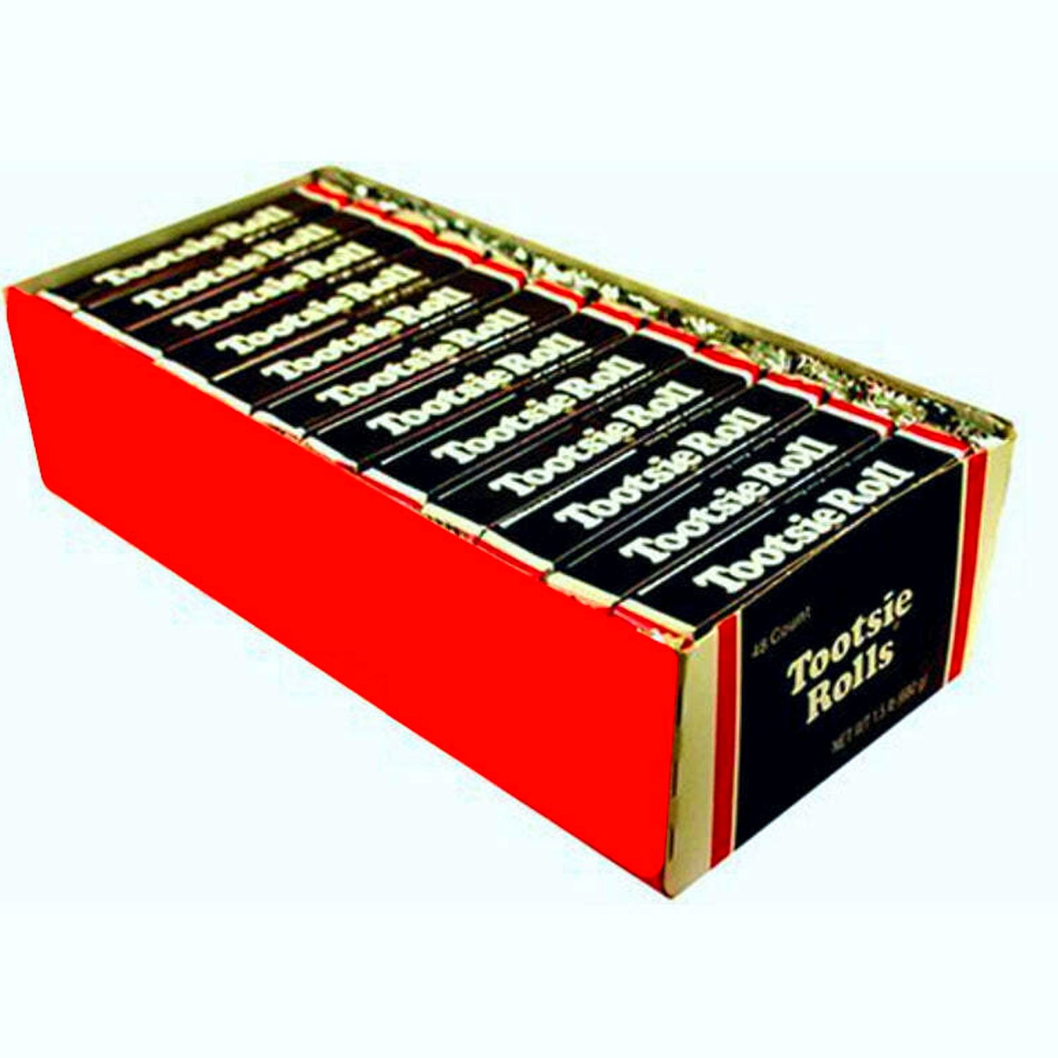 Tootsie Roll Candy, 0.5 oz. Snack Size Bar, Case of 48
