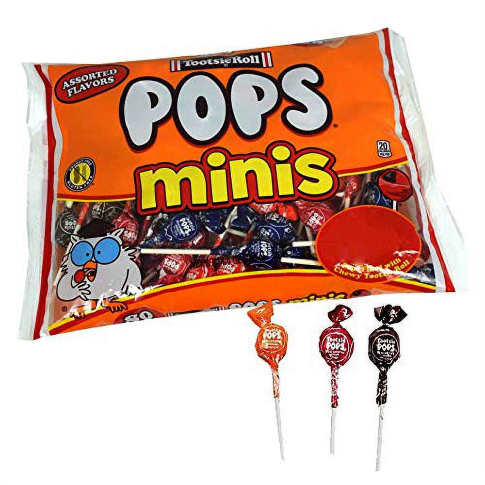 Tootsie Roll (1) Bag Pops Minis Lollipops Filled With Chewy Tootsie