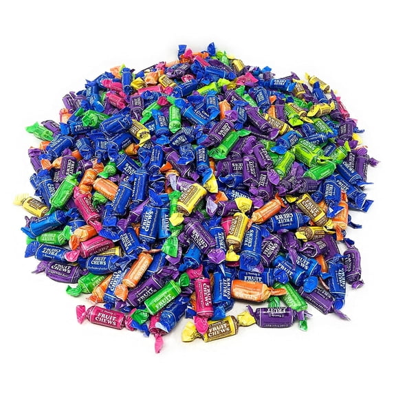 Tootsie Roll 8 Flavor Fruit Chews Soft and Chewy Taffy - 8 lbs (128 oz) Individually Wrapped