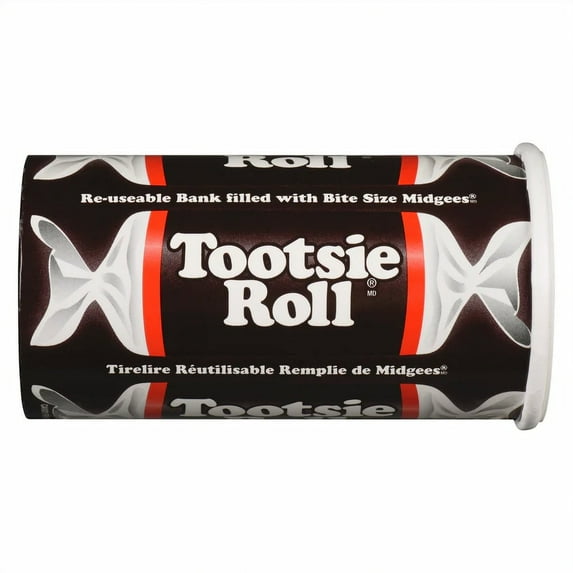 Tootsie Roll Bank, Bite Size Chocolate Midgees, 141g/4.9 oz