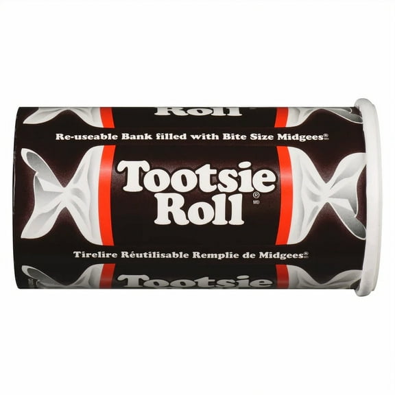 Tootsie Roll Bank, Bite Size Chocolate Midgees, 141g/4.9 oz