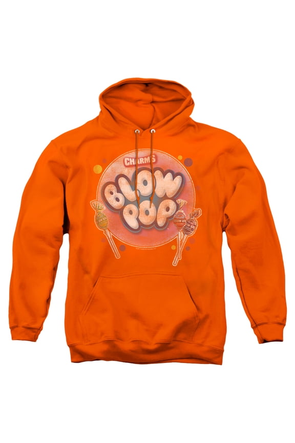 Tootsie Roll Blow Pop Bubble Adult Pullover Hoodie Sweatshirt Orange