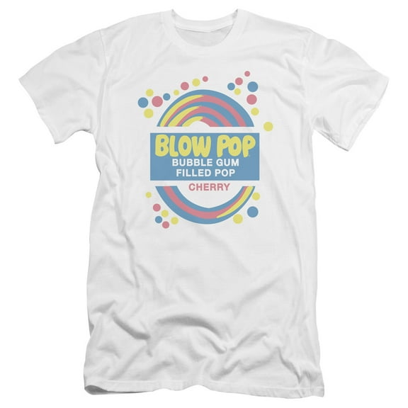 Tootsie Roll - Blow Pop Label - Premium Slim Fit Short Sleeve Shirt - Medium