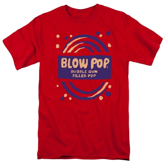 Tootsie Roll Blow Pop Rough S/S Adult 18/1 T-Shirt Red