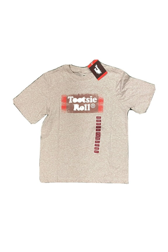 Boys Retro Logo T Shirt (Heather Tan, XS)