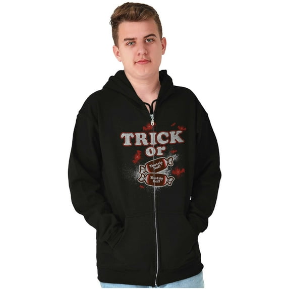 Tootsie Roll Candy Trick or Sweets Zip Up Hoodie Men's Women's Brisco Brands X
