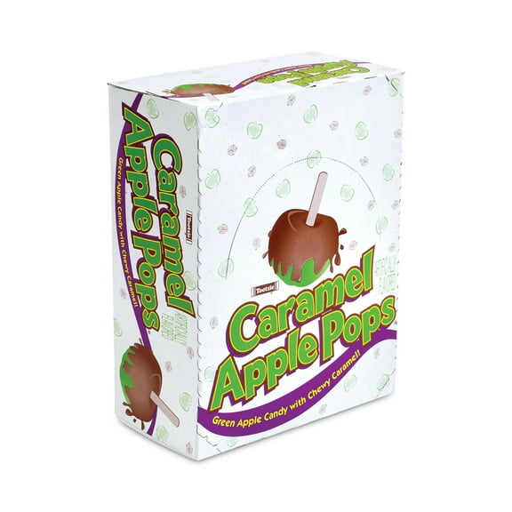 Tootsie Roll Caramel Apple Pops, 0.63 oz, 48/Carton, Ships in 1-3 Business Days