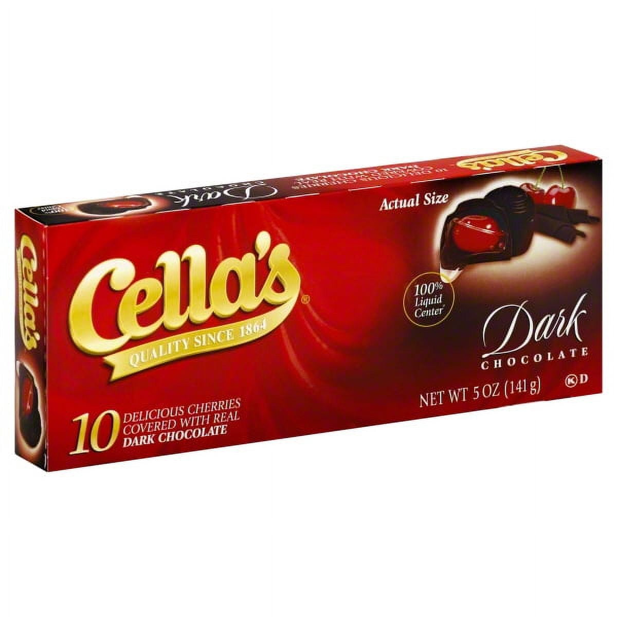 Tootsie Roll Cella's Dark Chocolate Covered Cherries Candy, 10 Count