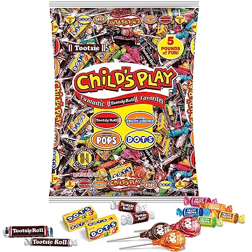 Tootsie Roll Child's Play Favorites, 5 Pounds of Individually Wrapped