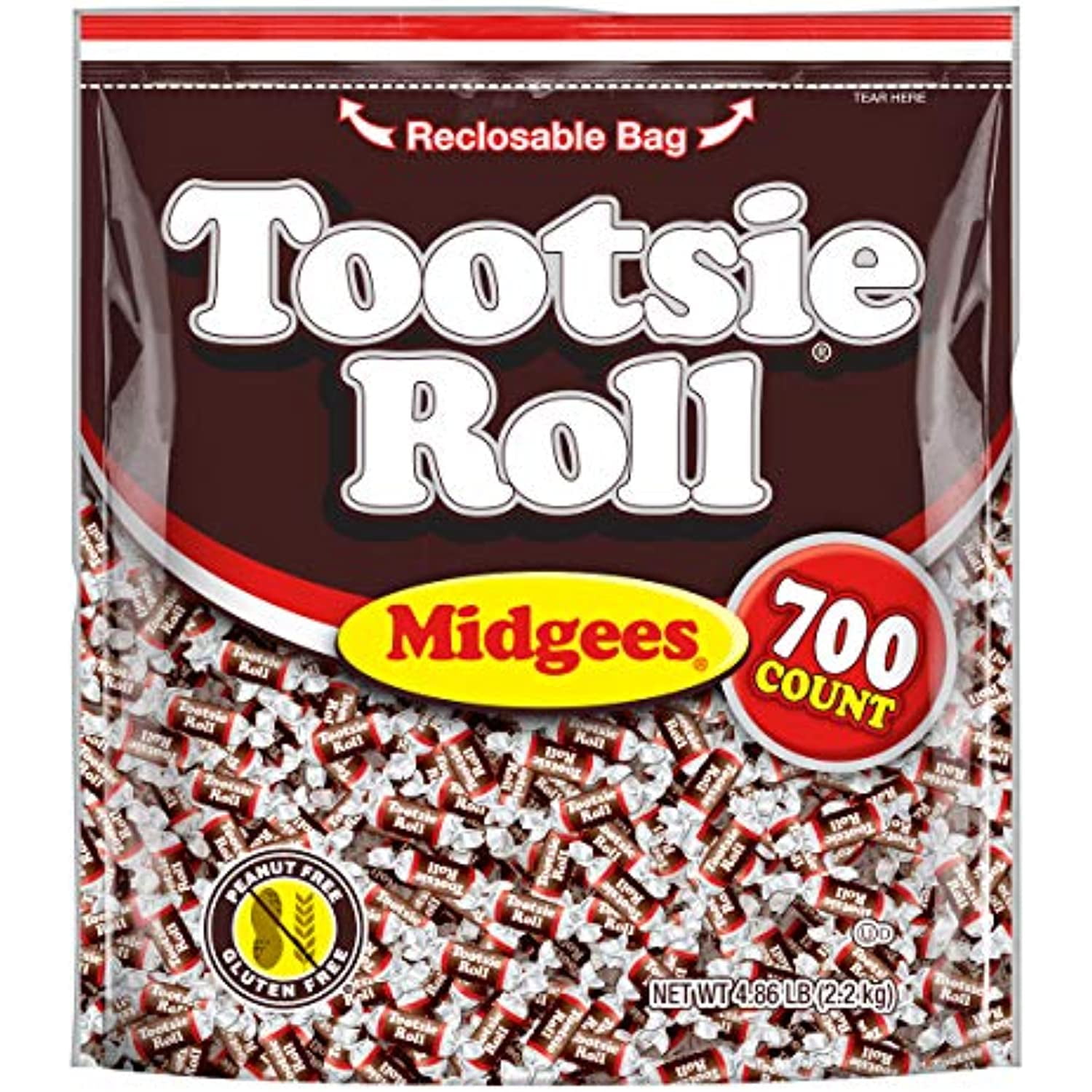 Tootsie Roll Chocolatey Twist Midgees Resealable Standup Bag