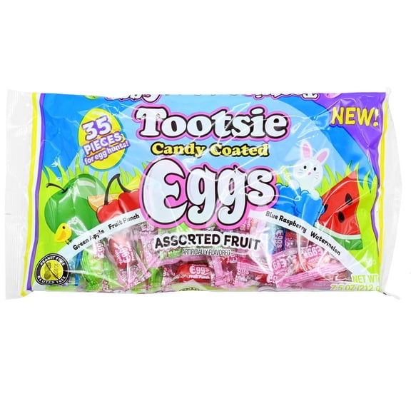 Tootsie Roll Easter Eggs Wrapped Assorted Fruit 7.5oz