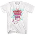 thumbnail image 1 of Tootsie Roll Fluffy Stuff Rainbow Sherbert White Adult T-Shirt, 1 of 2