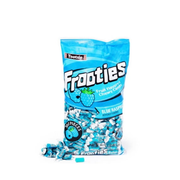 Tootsie Roll Frooties Candy - Blue Raspberry, 38.8Ounce - 360 Piece Bag.