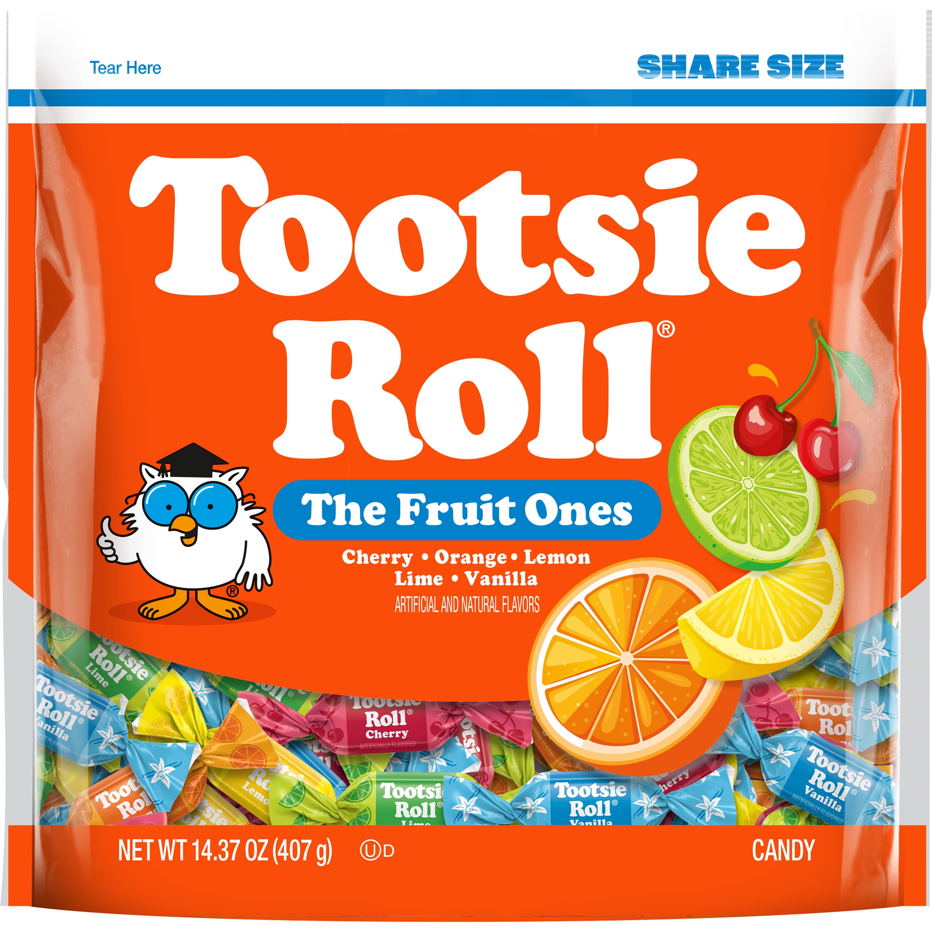 Tootsie Roll Juicy Fruit Chews Candy, Assorted Flavors, 14.37 oz