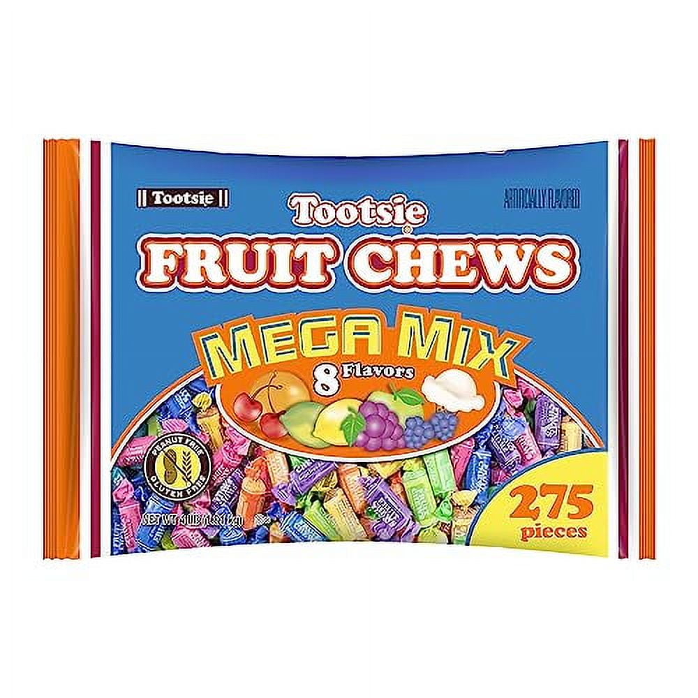 Tootsie Roll Fruit Chews Mega Mix 8 Flavors 4 Pounds of Soft Fruity