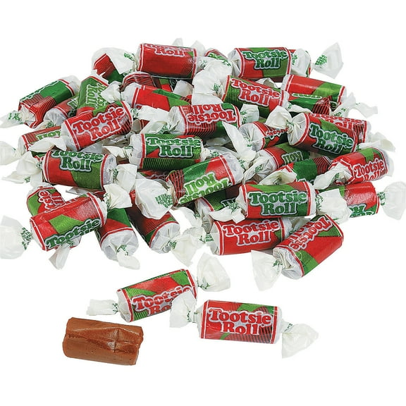 Tootsie Roll Holiday Midgees Candy, Edibles, Christmas, 54 Pieces