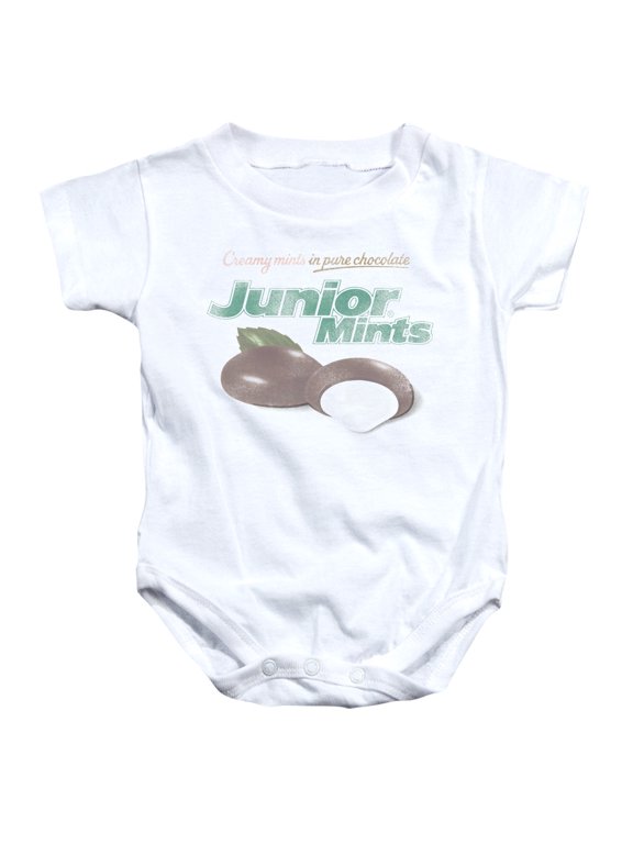 Tootsie Roll Junior Women's T-Shirt Mints Logo Infant Snapsuit Romper White 24Mos