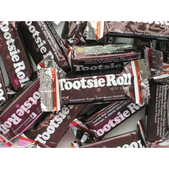 Tootsie Roll Large Chocolate One Pound Rolls Chews Candy 16oz