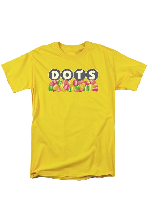 Tootsie Roll Men's Dots Logo T-shirt XXX-Large Yellow
