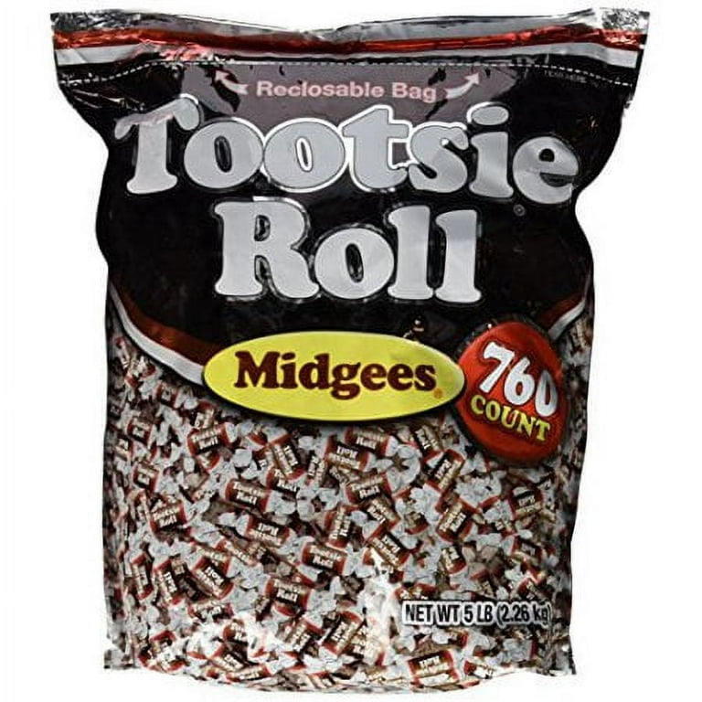 Tootsie Roll, Midgees Mini Flavored Chews Candy, 4.86 Lbs