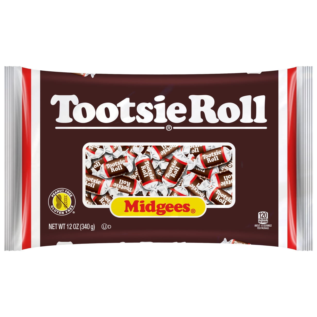 Tootsie Roll Midgees, Chewy Chocolate Candy, 12 oz. Peanut