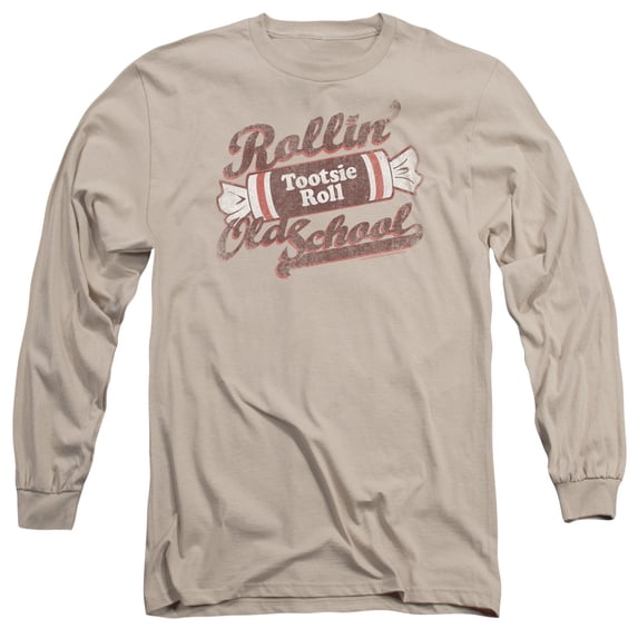 Tootsie Roll Old School Long Sleeve Adult 18/1 T-Shirt Sand