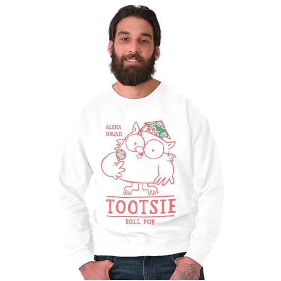 Tootsie Roll Pop Mr Owl Aloha Hawaii Sweatshirt for Men or Women Brisco Brands S