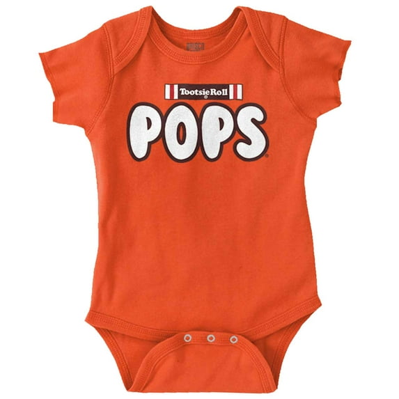 Tootsie Roll Pop Retro Lollipops Logo Romper Boys or Girls Infant Baby Brisco Brands 12M
