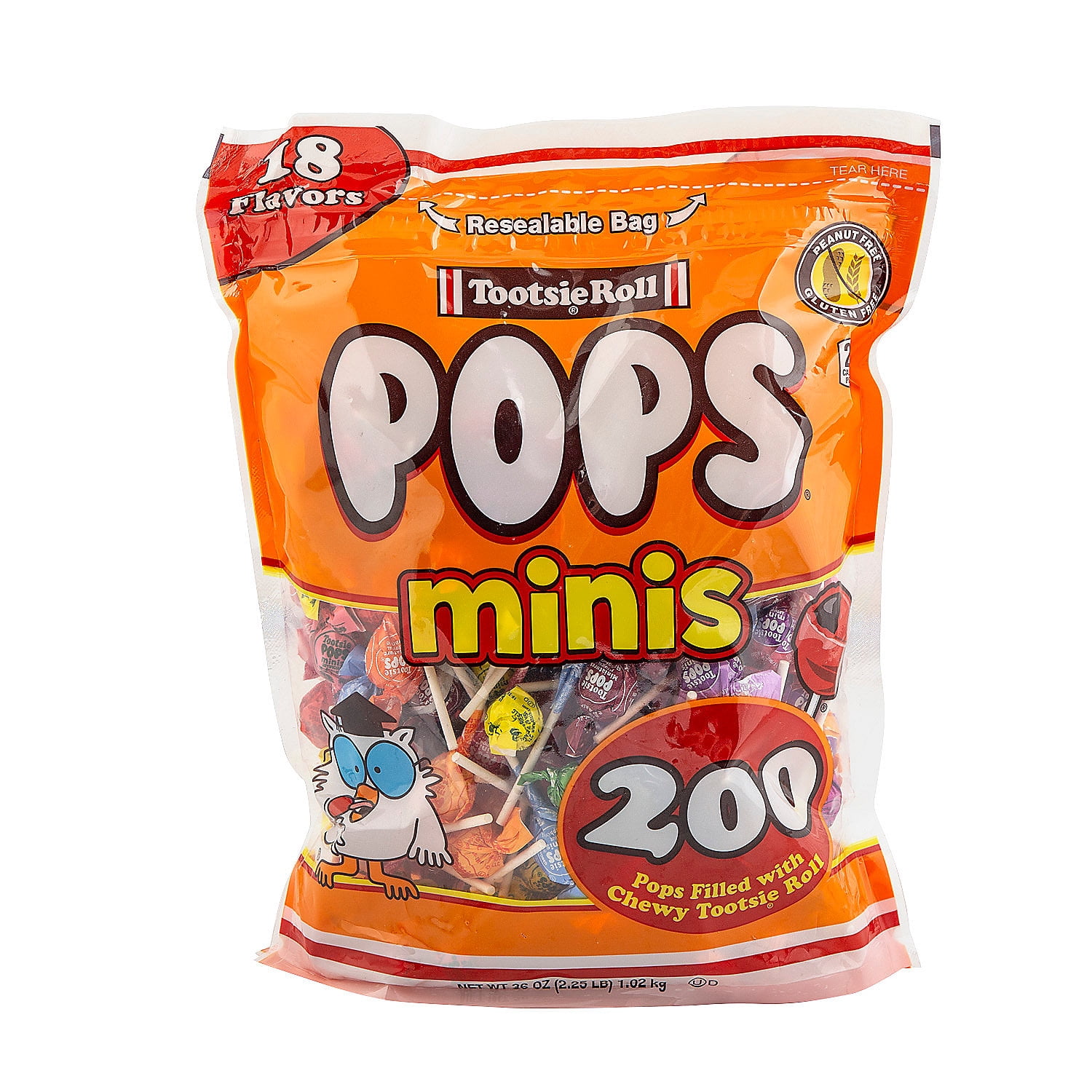 Tootsie Roll Pops Mini Candy, 200 Pieces, Halloween, Easter, Christmas Candy
