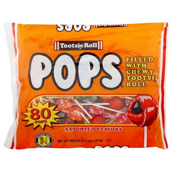 Tootsie Roll Pops Assorted Flavors, 80 Count Bag