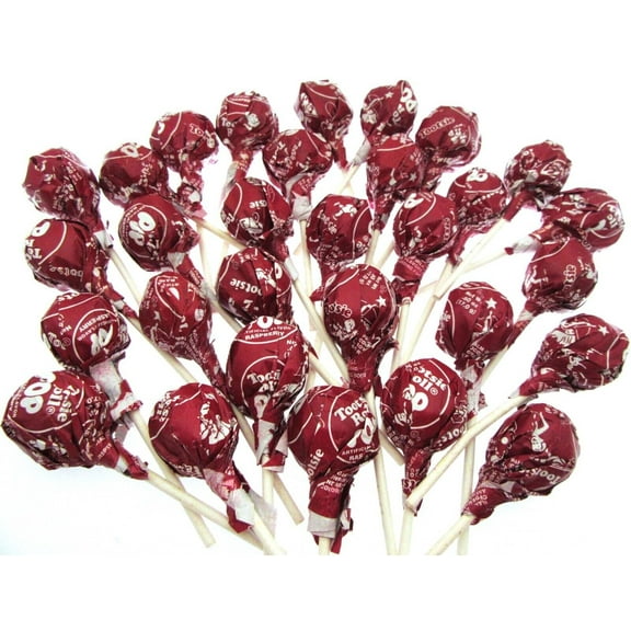 Tootsie Roll Raspberry Pops One Pound 16oz Suckers Chocolate Chews Candy Candies