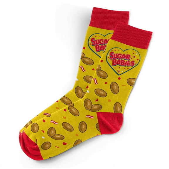 Tootsie Roll Socks - Funny Novelty Unisex Sock Set, Woven Art, Fun Unique Patterns And Designs