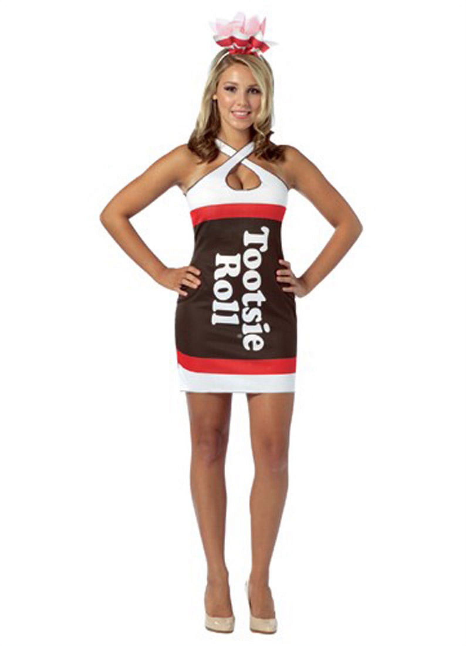 Tootsie Roll Teardrop Dress Adult Halloween Costume, Size: Women\'s - One Size - image 1 of 2