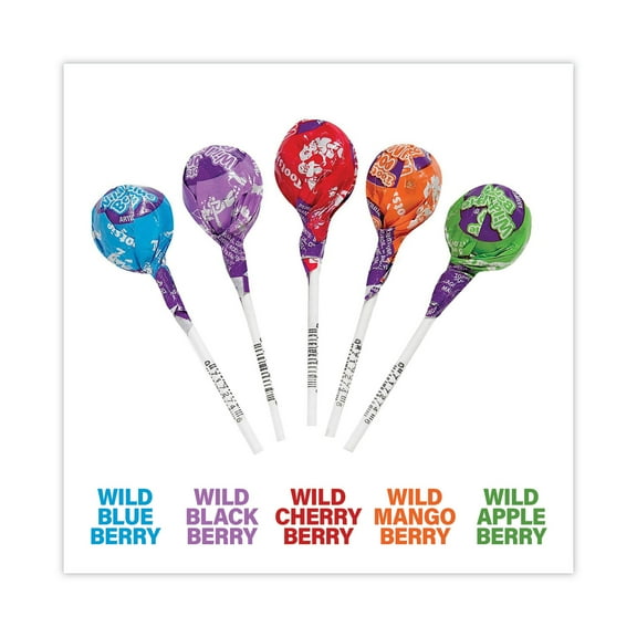 Tootsie Roll Tootsie Pops, Assorted Wild Berry Flavors, 0.6 oz Lollipops, 100/Box, Ships in 1-3 Business Days