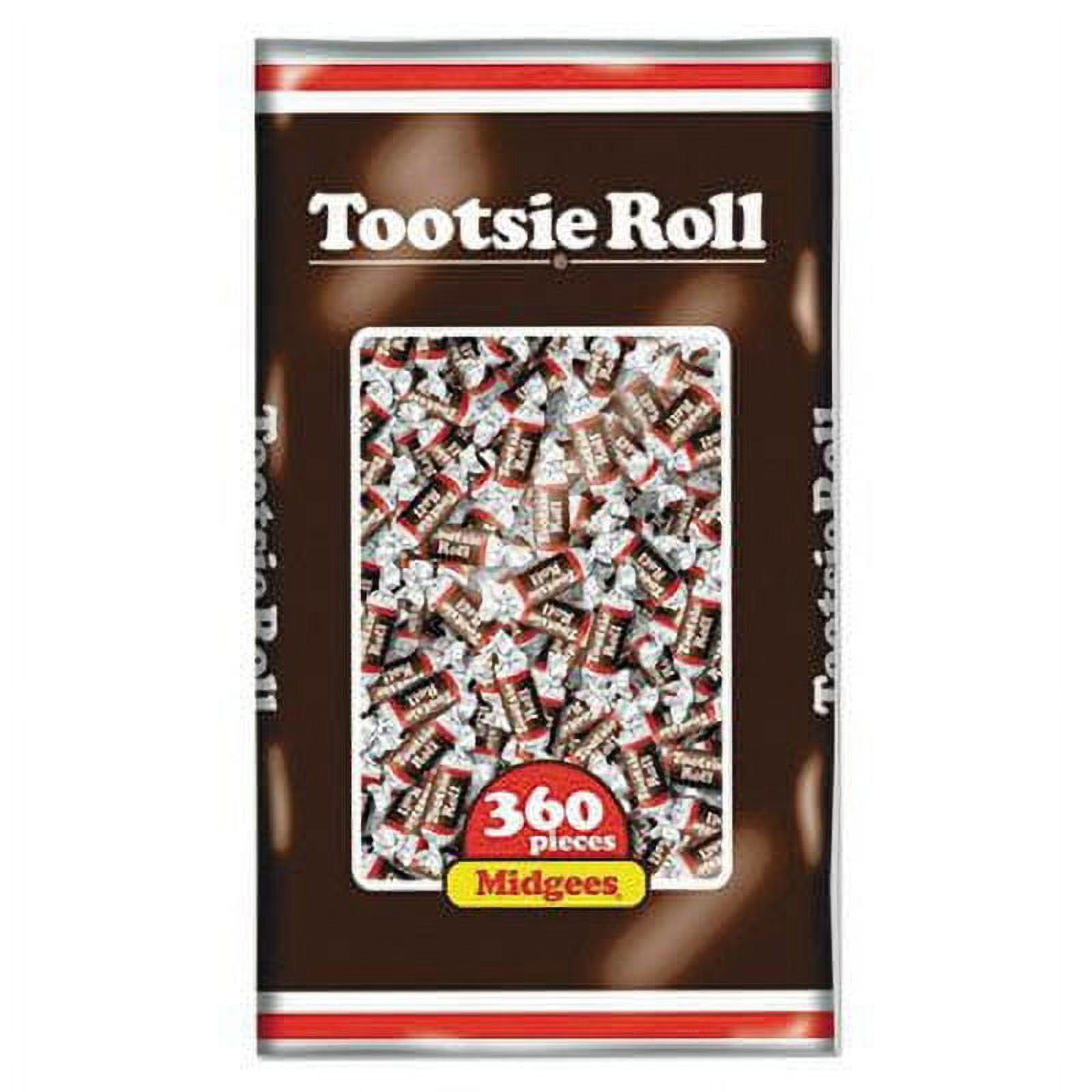 Tootsie Roll Flavored Midgees, Chocolate, 360 Count Bag