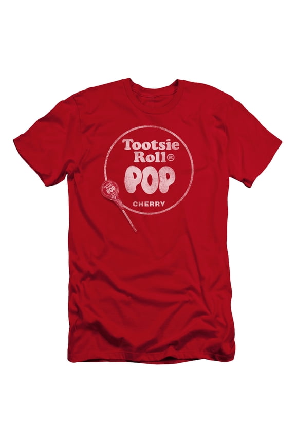 Tootsie Roll - Tootsie Roll Pop Logo - Premium Slim Fit Short Sleeve Shirt - Medium