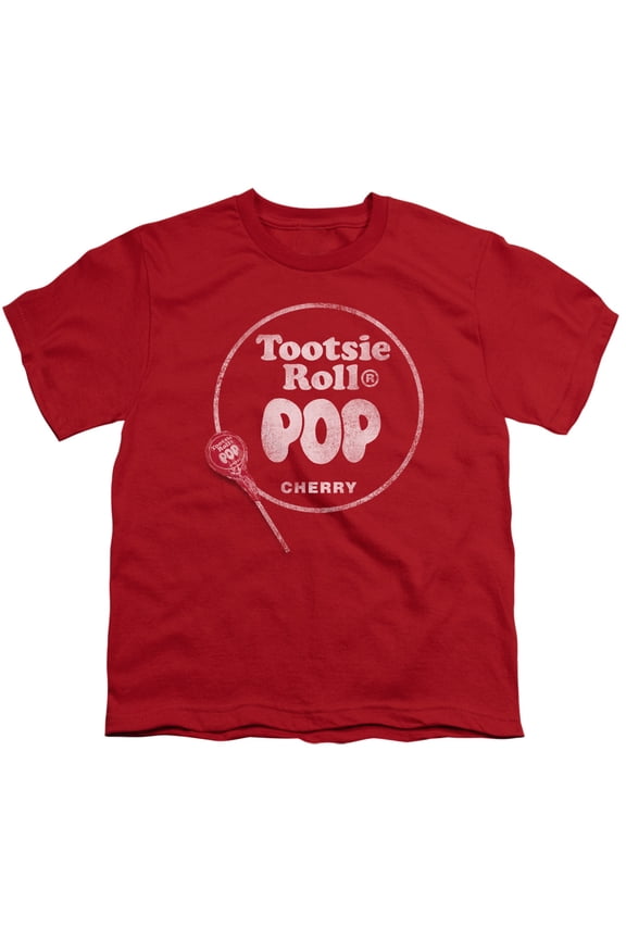 Tootsie Roll - Tootsie Roll Pop Logo - Youth Short Sleeve Shirt - Small